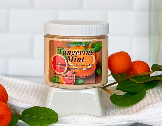 Tangerine Mint Foaming Sugar Scrub